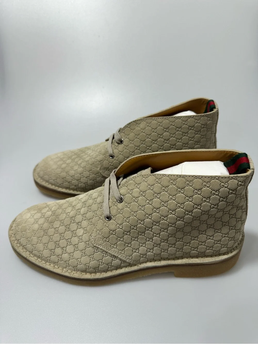 Gucci GG Suede Desert Boots Men’s 10.5 831283